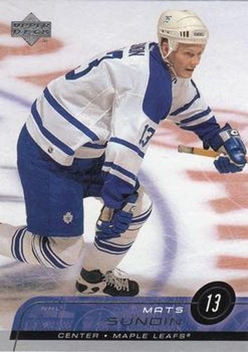 #164 Mats Sundin - Toronto Maple Leafs - 2002-03 Upper Deck Hockey
