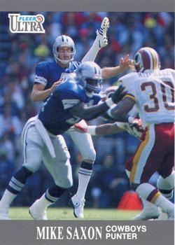 #164 Mike Saxon - Dallas Cowboys - 1991 Ultra Football