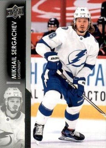 #164 Mikhail Sergachev - Tampa Bay Lightning - 2021-22 Upper Deck Hockey