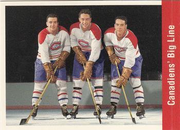 #164 Canadien's Big Line - Montreal Canadiens - 1994 Parkhurst Missing Link 1956-57 Hockey