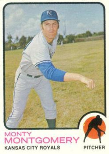 #164 Monty Montgomery - Kansas City Royals - 1973 Topps Baseball