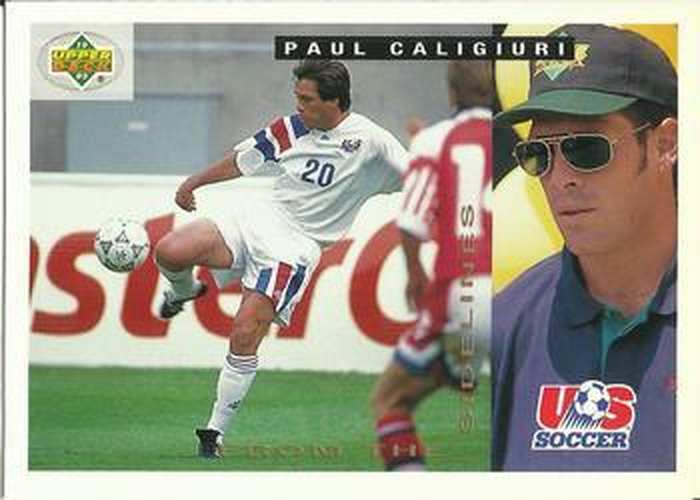 #164 Paul Caligiuri - USA - 1993 Upper Deck World Cup Preview English/Spanish Soccer