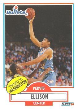 #164 Pervis Ellison - Washington Bullets - 1990-91 Fleer Basketball