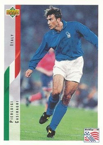 #164 Pierluigi Casiraghi - Italy - 1994 Upper Deck World Cup Contenders English/Spanish Soccer