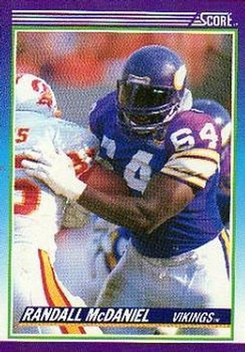#164 Randall McDaniel - Minnesota Vikings - 1990 Score Football