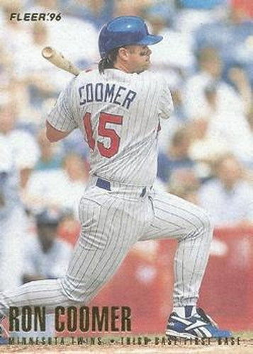 #164 Ron Coomer - Minnesota Twins - 1996 Fleer Baseball