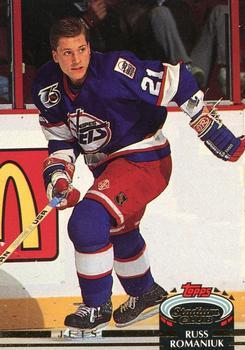 #164 Russ Romaniuk - Winnipeg Jets - 1992-93 Stadium Club Hockey