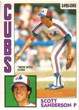 #164 Scott Sanderson - Chicago Cubs - 1984 O-Pee-Chee Baseball