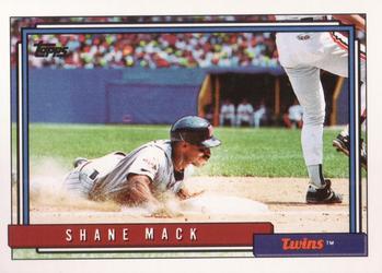 #164 Shane Mack - Minnesota Twins - 1992 Topps Baseball
