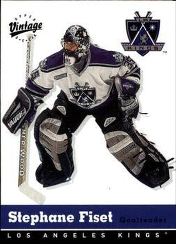 #164 Stephane Fiset - Los Angeles Kings - 2000-01 Upper Deck Vintage Hockey