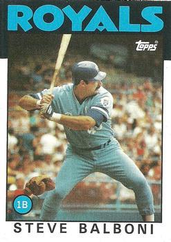 #164 Steve Balboni - Kansas City Royals - 1986 Topps Baseball