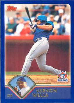 #164 Vernon Wells - Toronto Blue Jays - 2003 Topps Baseball
