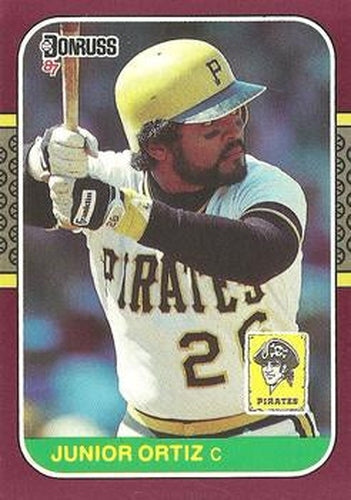 #164 Junior Ortiz - Pittsburgh Pirates - 1987 Donruss Opening Day Baseball