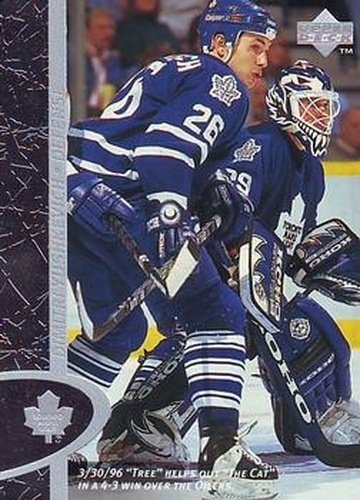 #164 Dimitri Yushkevich - Toronto Maple Leafs - 1996-97 Upper Deck Hockey