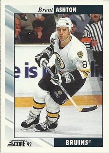 #164 Brent Ashton - Boston Bruins - 1992-93 Score USA Hockey