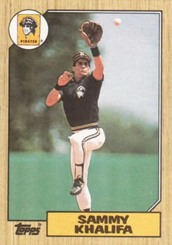 #164 Sammy Khalifa - Pittsburgh Pirates - 1987 Topps Baseball