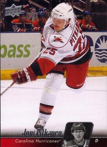 #164 Joni Pitkanen - Carolina Hurricanes - 2010-11 Upper Deck Hockey