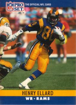 #164 Henry Ellard - Los Angeles Rams - 1990 Pro Set Football
