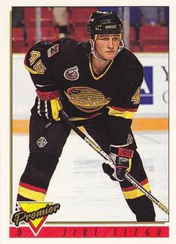 #164 Jiri Slegr - Vancouver Canucks - 1993-94 Topps Premier Hockey