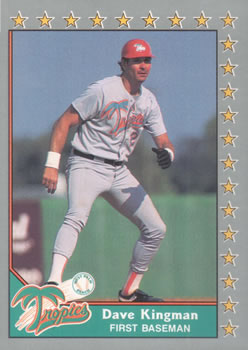 #164 Dave Kingman - West Palm Beach Tropics - 1990 Pacific Senior League Baseball