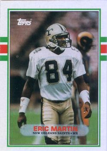#164 Eric Martin - New Orleans Saints - 1989 Topps Football