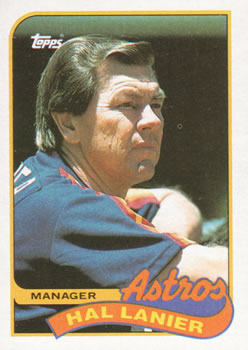 #164 Hal Lanier - Houston Astros - 1989 Topps Baseball