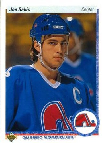 #164 Joe Sakic - Quebec Nordiques - 1990-91 Upper Deck Hockey