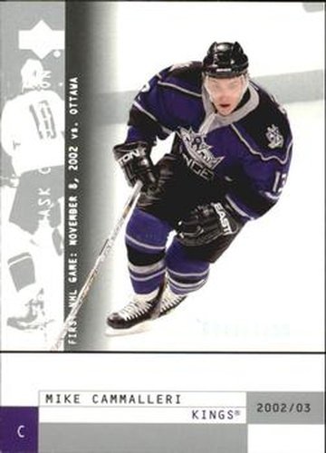 #164 Mike Cammalleri - Los Angeles Kings - 2002-03 Upper Deck Mask Collection Hockey
