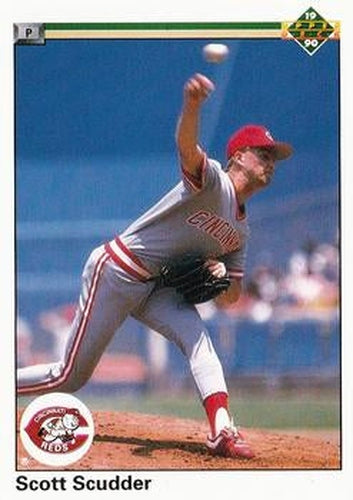 #164 Scott Scudder - Cincinnati Reds - 1990 Upper Deck Baseball