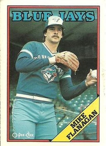 #164 Mike Flanagan - Toronto Blue Jays - 1988 O-Pee-Chee Baseball