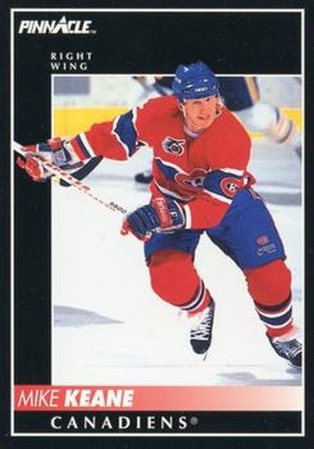 #164 Mike Keane - Montreal Canadiens - 1992-93 Pinnacle Canadian Hockey