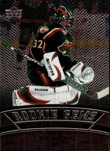 #164a Niklas Backstrom - Minnesota Wild - 2006-07 Upper Deck Black Diamond Hockey