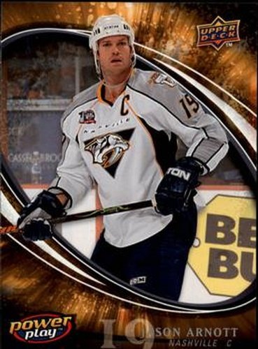 #165 Jason Arnott - Nashville Predators - 2008-09 Upper Deck Power Play Box Set Hockey