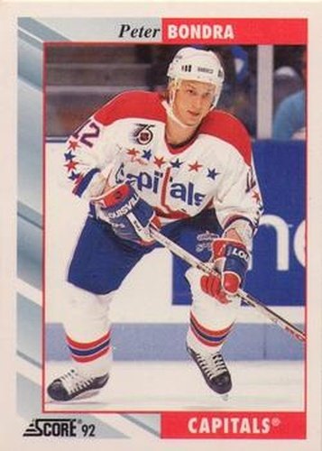 #165 Peter Bondra - Washington Capitals - 1992-93 Score USA Hockey