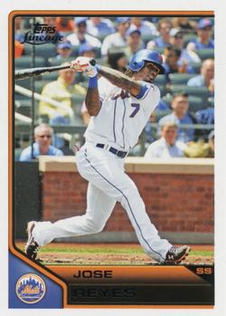 #165 Jose Reyes - New York Mets - 2011 Topps Lineage Baseball