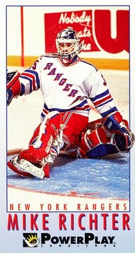 #165 Mike Richter - New York Rangers - 1993-94 Fleer PowerPlay Hockey