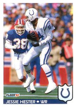 #165 Jessie Hester - Indianapolis Colts - 1992 Fleer Football