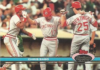 #165 Chris Sabo - Cincinnati Reds - 1991 Stadium Club Baseball
