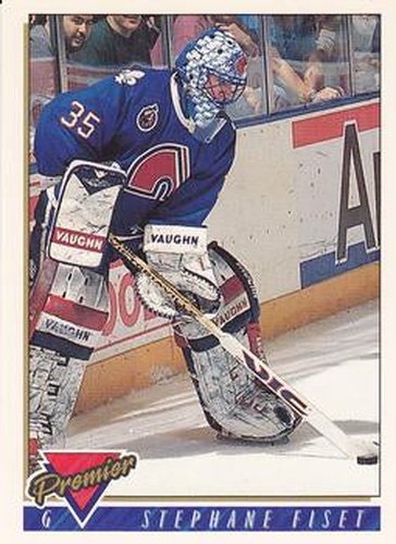 #165 Stephane Fiset - Quebec Nordiques - 1993-94 Topps Premier Hockey