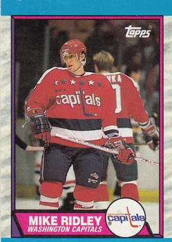 #165 Mike Ridley - Washington Capitals - 1989-90 Topps Hockey