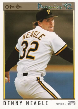 #165 Denny Neagle - Pittsburgh Pirates - 1992 O-Pee-Chee Premier Baseball