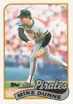 #165 Mike Dunne - Pittsburgh Pirates - 1989 Topps Baseball