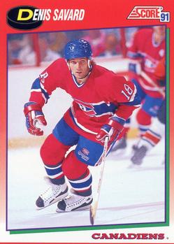 #165 Denis Savard - Montreal Canadiens - 1991-92 Score Canadian Hockey