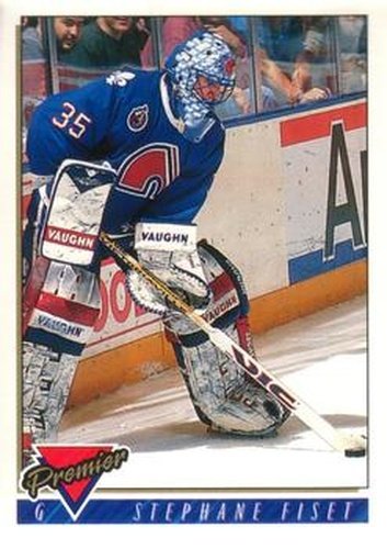 #165 Stephane Fiset - Quebec Nordiques - 1993-94 O-Pee-Chee Premier Hockey