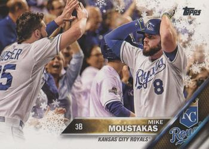 #HMW165 Mike Moustakas - Kansas City Royals - 2016 Topps Holiday Baseball