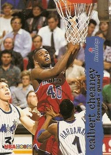 #165 Calbert Cheaney - Washington Bullets - 1995-96 Hoops Basketball