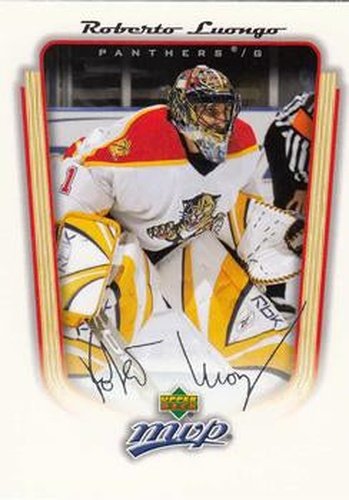 #165 Roberto Luongo - Florida Panthers - 2005-06 Upper Deck MVP Hockey