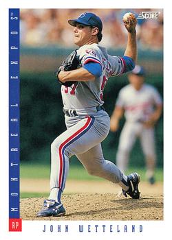 #165 John Wetteland - Montreal Expos - 1993 Score Baseball
