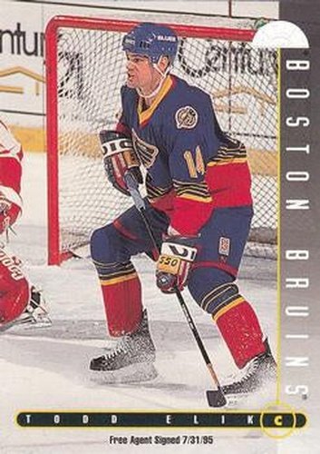 #165 Todd Elik - Boston Bruins - 1995-96 Leaf Hockey
