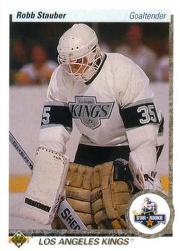 #165 Robb Stauber - Los Angeles Kings - 1990-91 Upper Deck Hockey